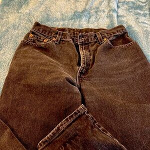 Black Levi 550 misses jeans. Size 10M
